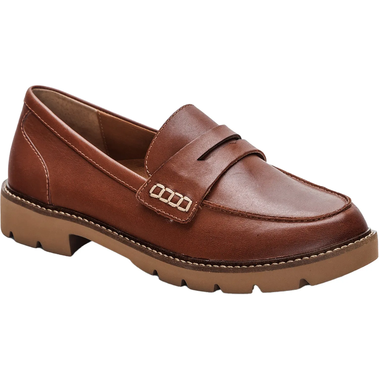 Women's Aetrex Collette Cognac Leather