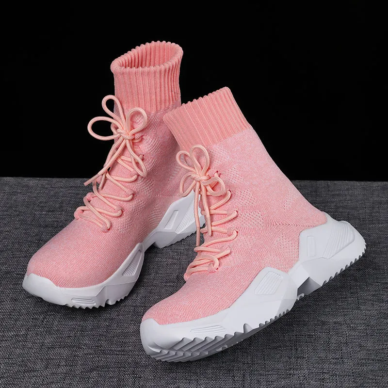 Women's Flying Knit Mesh Sock Sneakers